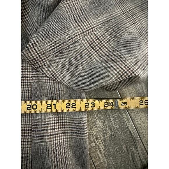 Lafayette 148 Women's Heather Plaid Wool Blended Eloquent Blazer Jacket Size 16 - Picture 14 of 15